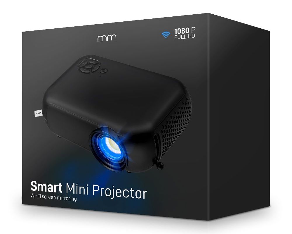 mini maly projektor k mobilu na stenu wifi hd led usb prenosny