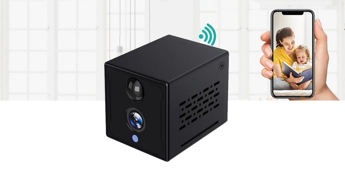 FULL HD WiFi 24/7 mini 140° kamera skrytá spy spion