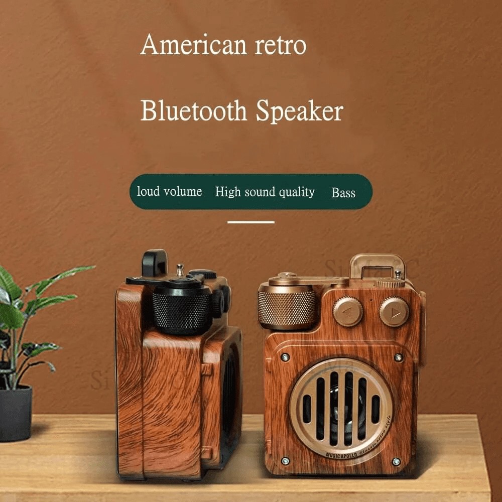 bezdrotovy radio prijimac retro radio drevene vintage styl