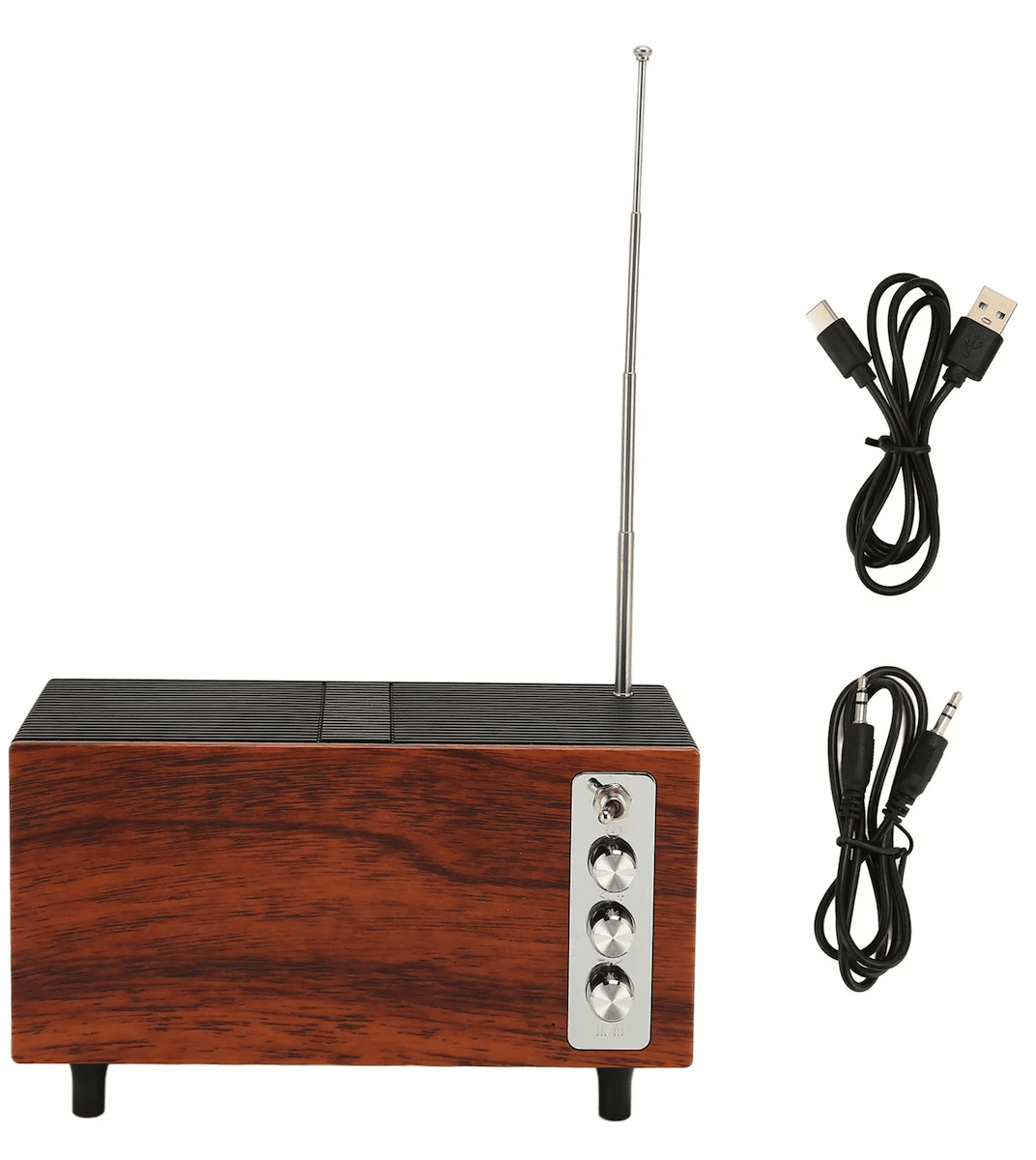 bluetooth bezdrotove retro radio prijimac z dreva dreveny maly