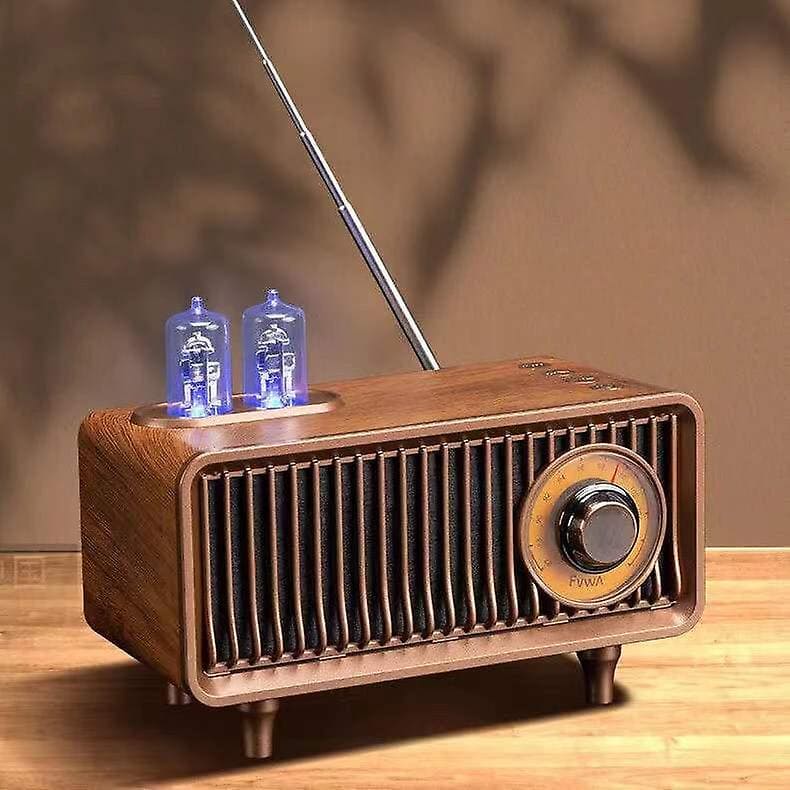 Vintage rádio AM/FM retro reproduktor dreveny maly