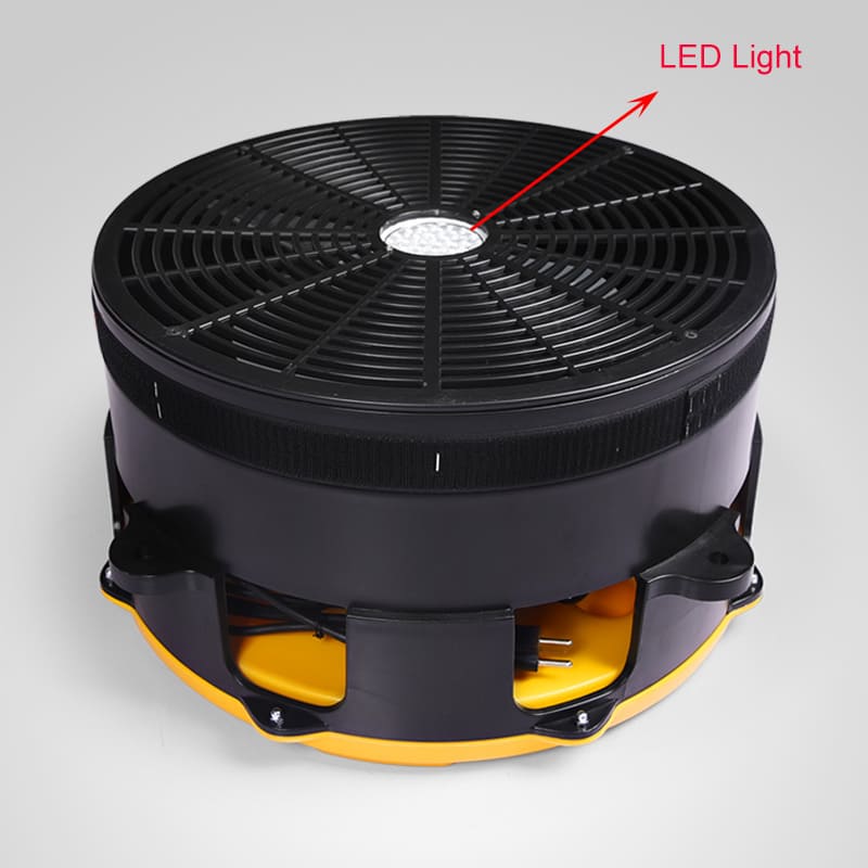 ventilator a led na podstavci - nafukujuca figurina