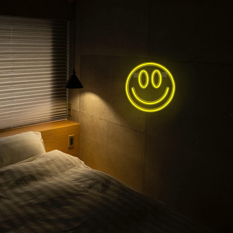 smajlík svietiaci LED napis logo reklama smile
