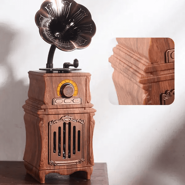 mini fonograf retro vintage radio bluetooth