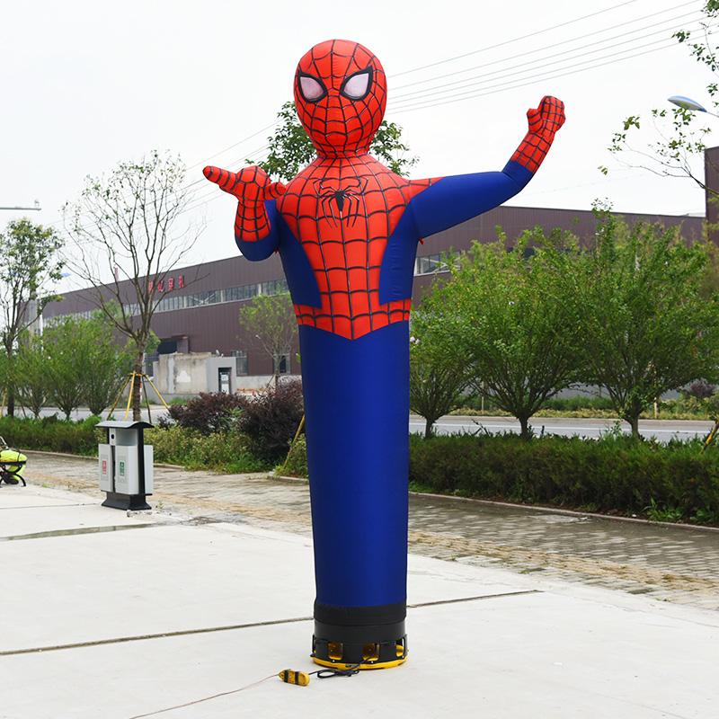 spiderman postavička nafukovacia vejúca tancujúca s ventilátorom