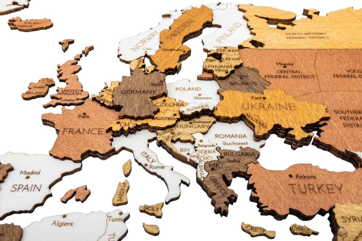 3D 4D mapa sveta obraz na stenu z dreva nastenna drevena