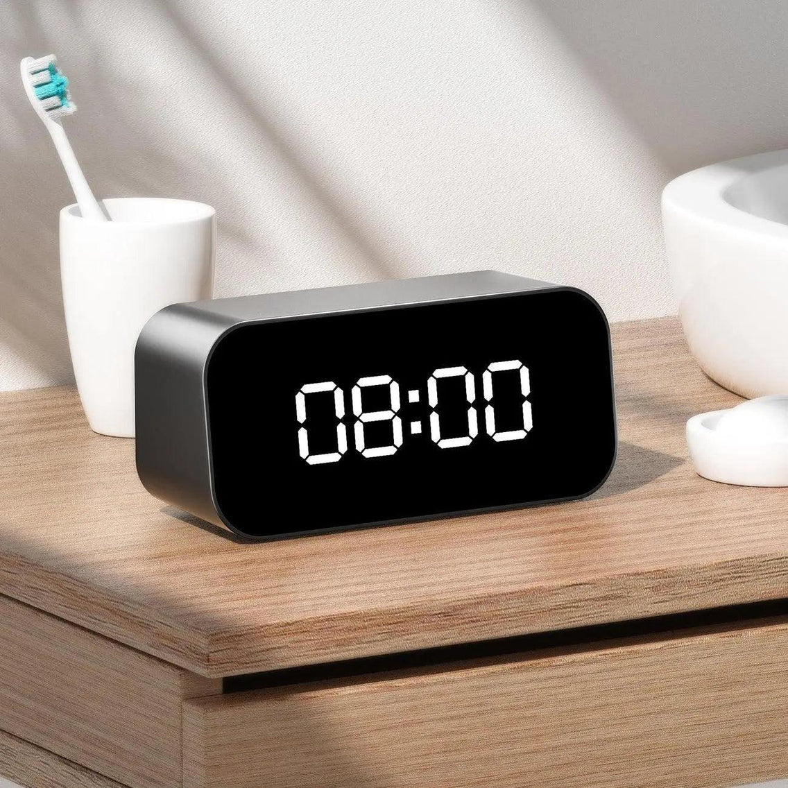 4k kamera v hodinách budiku alarm digitálnom