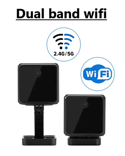 kamera s wifi dual band 2,4 či 5 ghz mini bezpecnostna